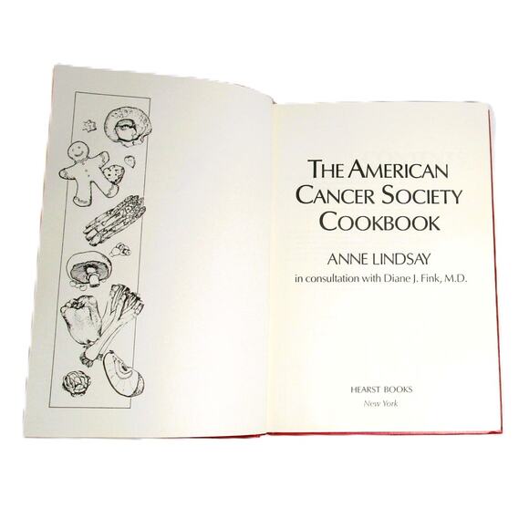 The American Cancer Society Cookbook Anne Lindsay 1988 Hardcover Healthy Menus - Picture 5 of 6